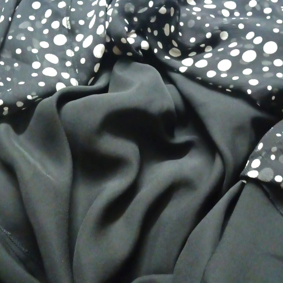 Lane Bryant Women's Black & White Polka Dot 100% Polyester Skirt Plus Size 18/20 - Picture 6 of 6